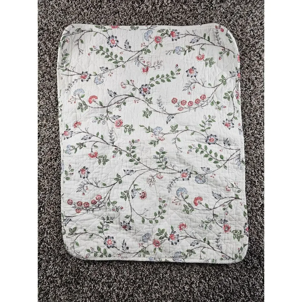 Simply Shabby Chic Floral Quilted Pillow Sham Rachel Ashwell Cottagecore